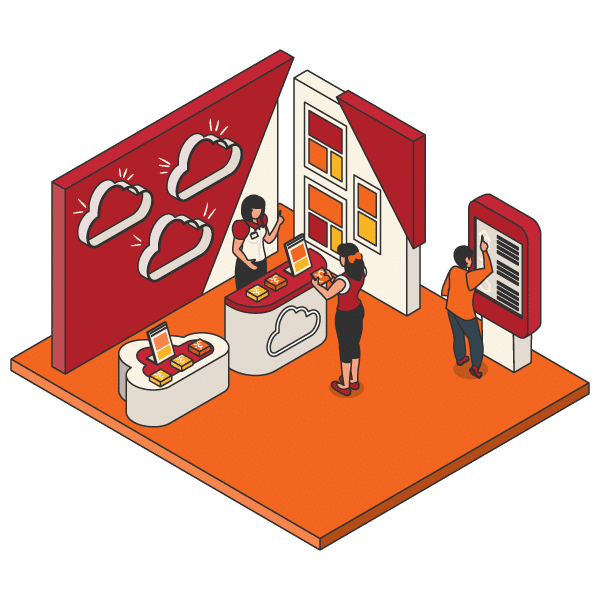 A trade show