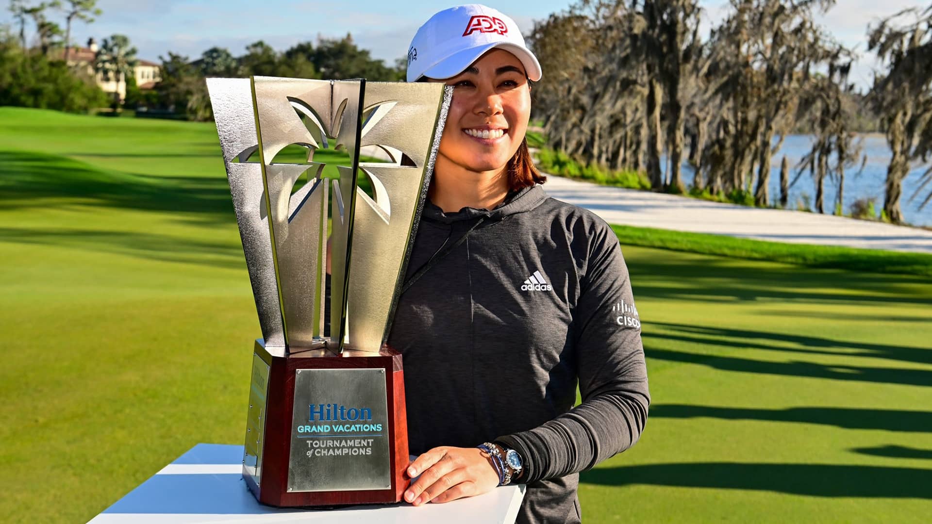 Danielle Kang Hold Tournament of Champions Trophy